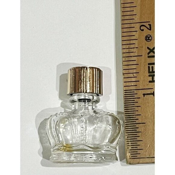 Prince Matchabelli WIND SONG Mini Perfume Bottle 1.5” Empty Crown 1/16oz Sample - Picture 2 of 6